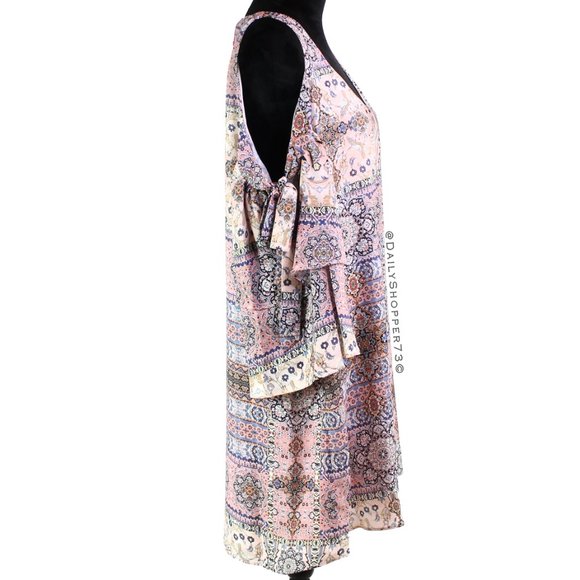 Parker Women's Ruffled Cold-Shoulder Mini Dress - Picture 2 of 3